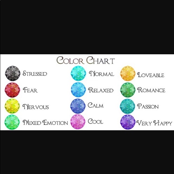 HAMMERED BAND STATEMENT MOOD RING - Picture 6 of 6